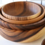 Savorykitchen™ Natural Wooden Basic Bowls