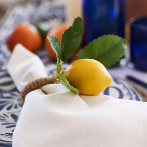 Savorykitchen™ Handmade Lemon Napkin Rings