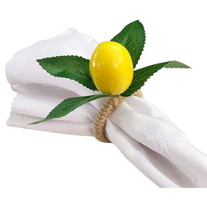 Savorykitchen™ Handmade Lemon Napkin Rings