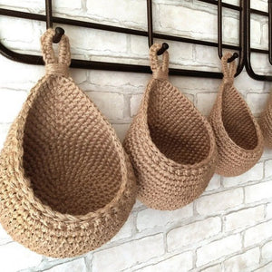 Savorykitchen™ Handwoven Hanging Vegetable Basket