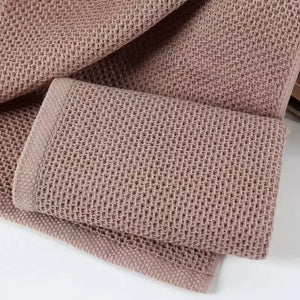 2Pcs 34*34cm Cotton Dishcloth Honeycomb Towel Ultra Soft Absorbent Hand Towel Wash Cloth Household Kitchen Cleaning Cloth Tool