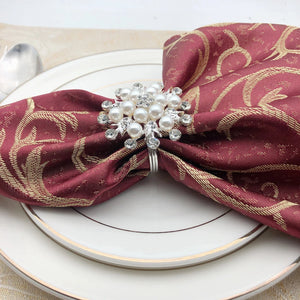 Savorykitchen™ Pearl Bow Napkin Ring (1PC)