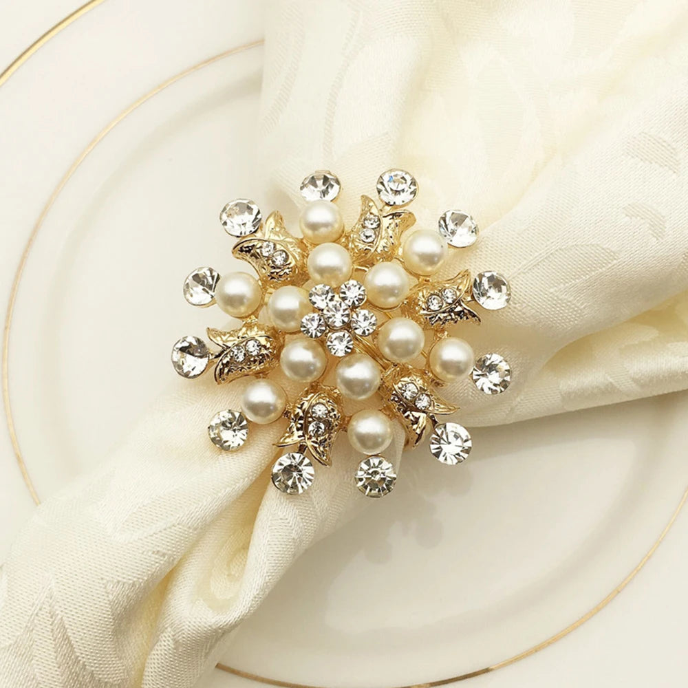 Savorykitchen™ Pearl Bow Napkin Ring (1PC)