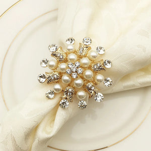 Savorykitchen™ Pearl Bow Napkin Ring (1PC)