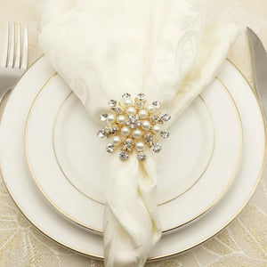 Savorykitchen™ Pearl Bow Napkin Ring (1PC)