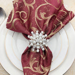 Savorykitchen™ Pearl Bow Napkin Ring (1PC)