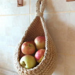 Savorykitchen™ Handwoven Hanging Vegetable Basket