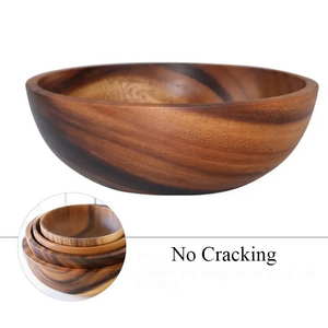 Savorykitchen™ Natural Wooden Basic Bowls